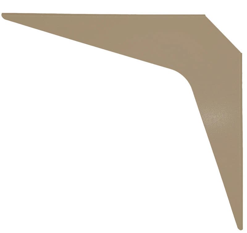8" x 12" Heavy Duty Workstation Bracket, Almond Finish (1 Pair)