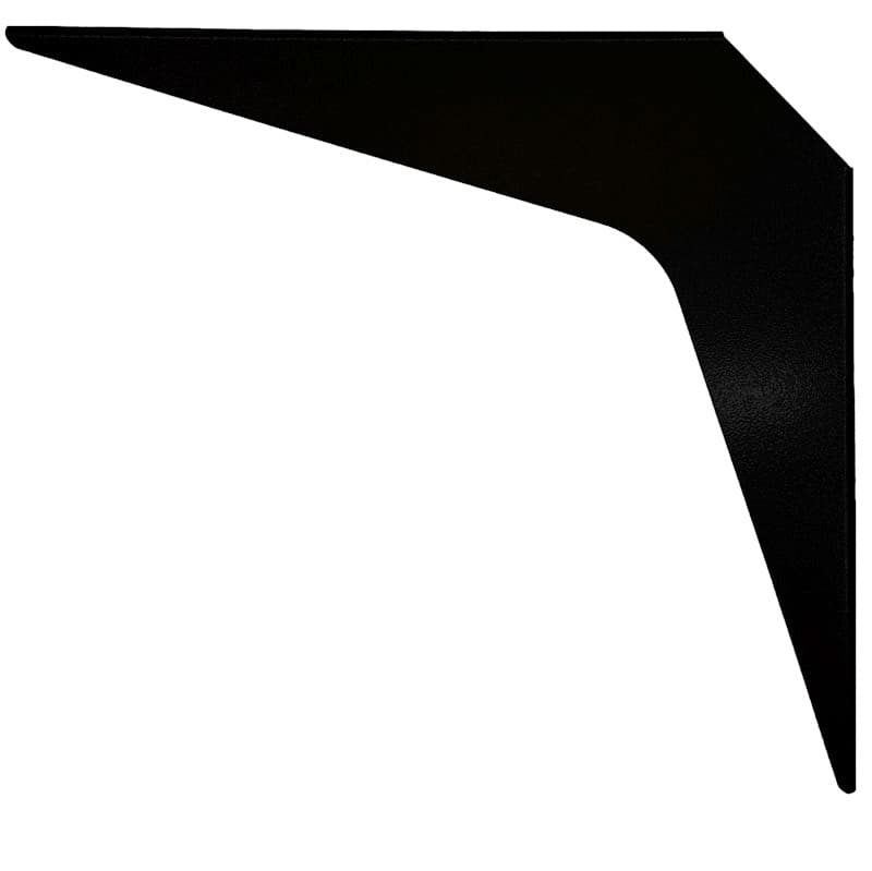 8" x 12" Heavy Duty Workstation Bracket, Black Finish (1 Pair)