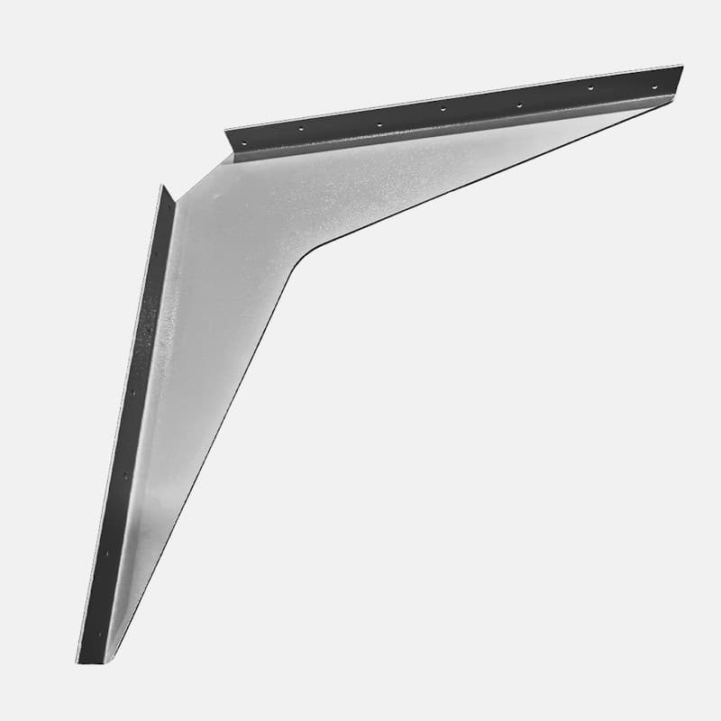 24" x 24" Heavy Duty Workstation Bracket, Gray Finish (1 Pair)