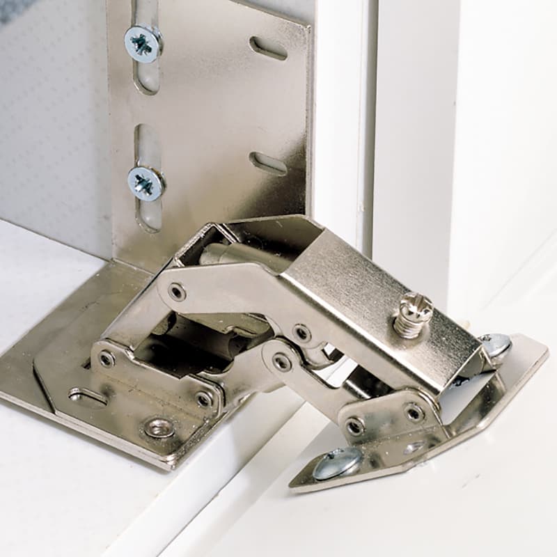 Chrome Euro Face Frame Hinges for Tip-Out Tray