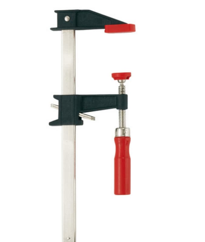 24" Clutch Style Bar Clamp with Wood Handle, 3-1/2" Throat Depth