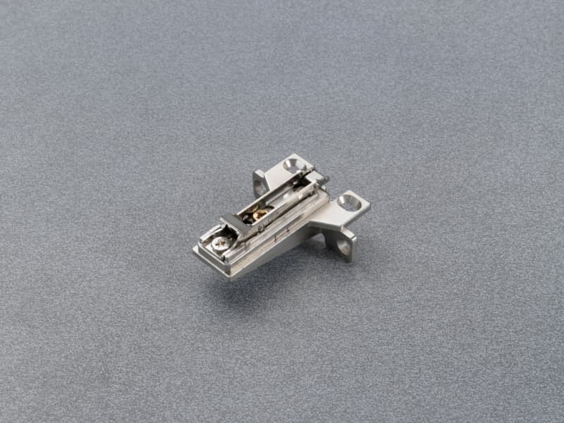 Face Frame Clip Mounting Plate for Woodscrew, Nickel-Plated, 5mm