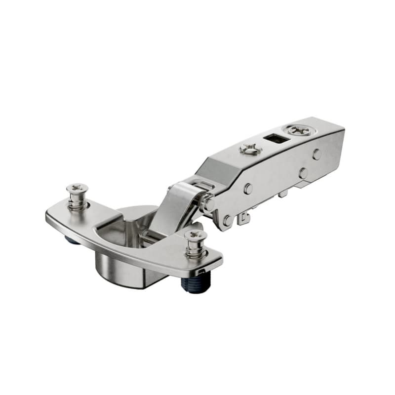 Sensys 8631i 95° Opening Thick Door Hinge, 45mm Bore Pattern, Self-Closing, Overlay, Nickel-Plated, Expando