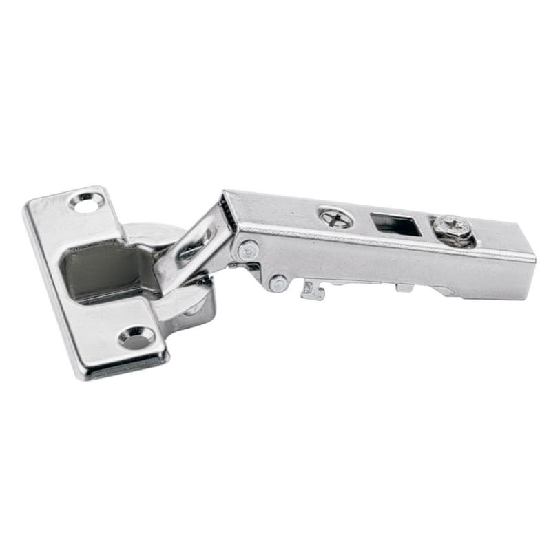 Intermate 110° Opening Hinge, 43mm Bore Pattern, Self-Close, Full Overlay, Nickel-Plated, Dowelled