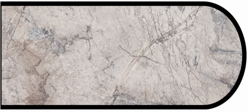 IdealEdge Edgebanding Color 3702-34 Mediterranean Marble, 0.027" Thick 144", Scovato Finish, Bullnose