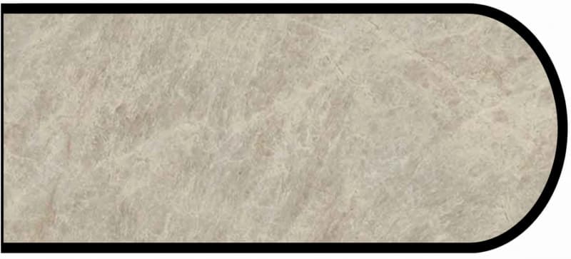IdealEdge Edgebanding Color 9922-ML Taj Mahal, 0.027" Thick 144", Monolith Finish, Bullnose