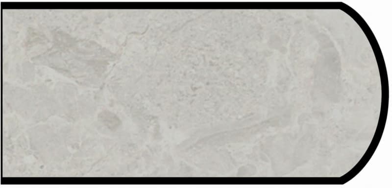 IdealEdge Edgebanding, Color 9525-34 White Shalestone, 0.027" Thick 144", Scovato Finish, Double Radius