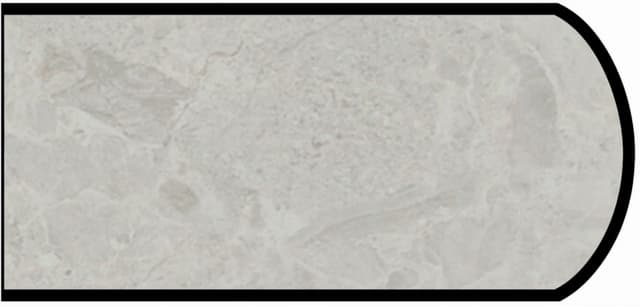 IdealEdge Edgebanding, Color 9525-34 White Shalestone, 0.027" Thick 144", Scovato Finish, Double Radius