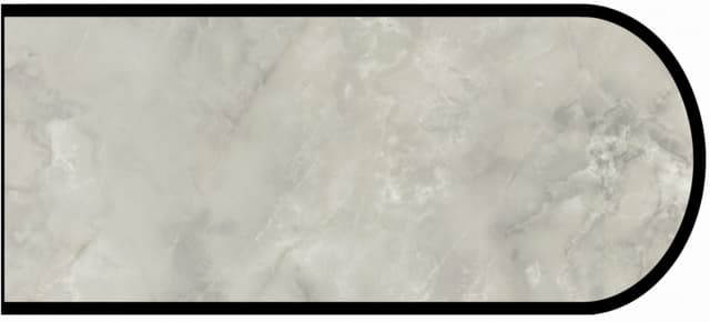 IdealEdge Edgebanding, Color 7409-43 Gray Onyx, 0.027" Thick 144", Artisan Finish, Bullnose