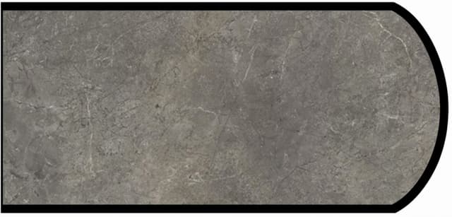 IdealEdge Edgebanding, Color 7407-58 Marmara Gray, 0.027" Thick 144", Matte Finish, Double Radius