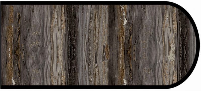 IdealEdge Edgebanding, Color 6320-46 Black Fusion, 0.027" Thick 144", Etchings Finish, Bullnose