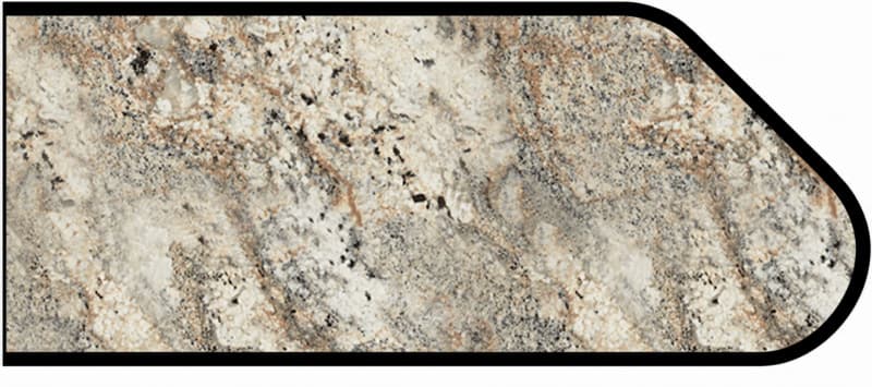 IdealEdge Edgebanding Color 6319-43 Cafe Azul, 0.027" Thick 144", Radiance Finish, Ogee