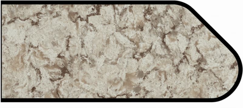 IdealEdge Edgebanding Color 9309-46 Star Dune, 0.027" Thick 144", Etchings Finish, Ogee