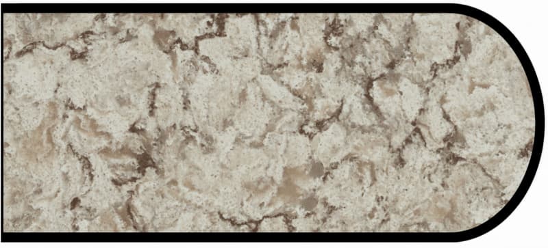 IdealEdge Edgebanding, Color 9309-46 Star Dune, 0.027" Thick 144", Etchings Finish, Bullnose