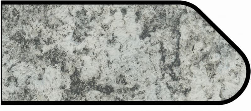IdealEdge Edgebanding Color 9308-46 Geriba Gray, 0.027" Thick 144", Etchings Finish, Ogee