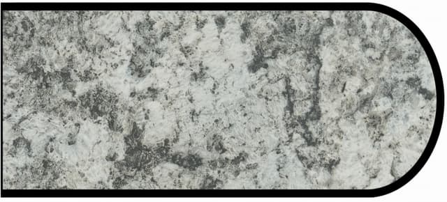 IdealEdge Edgebanding, Color 9308-46 Geriba Gray, 0.027" Thick 144", Etchings Finish, Bullnose