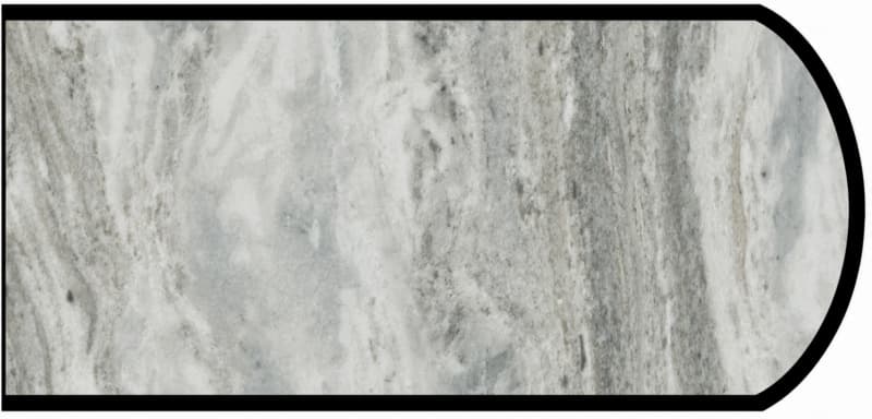 IdealEdge Edgebanding, Color 9302-34 Fantasy Marble, 0.027" Thick 144", Scovato Finish, Double Radius