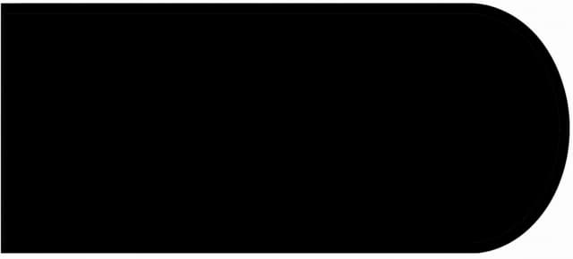 IdealEdge Edgebanding, Color 909-58 Black, 0.027" Thick 144", Matte Finish, Bullnose
