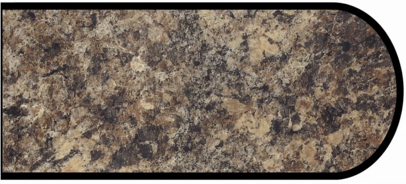 IdealEdge Edgebanding Color 7734-46 Jamocha Granite, 0.027" Thick 144", Etchings Finish, Bullnose