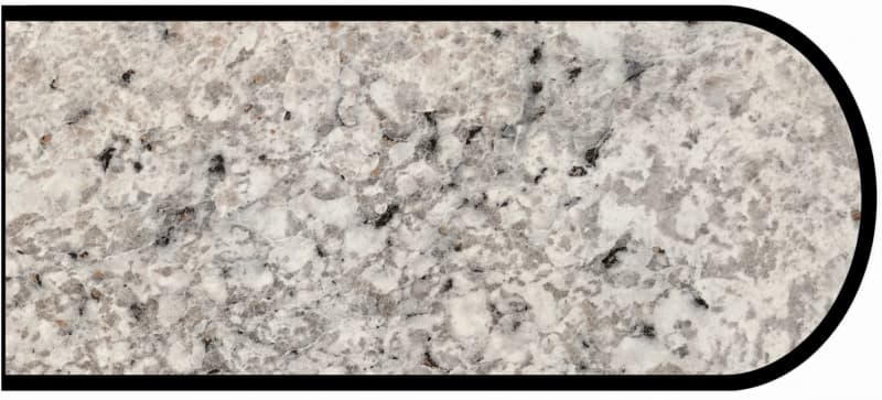 IdealEdge Edgebanding Color 6697-58 Argento Romano, 0.027" Thick 144", Matte Finish, Bullnose