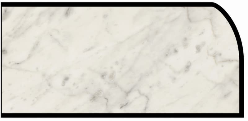 IdealEdge Edgebanding Color 6696-46 Carrara Bianco, 0.027" Thick 144", Etchings Finish, Waterfall