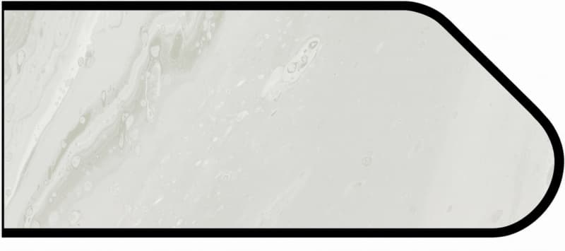 IdealEdge Edgebanding Color 5014-11 White Painted Marble, 0.027" Thick 144", SatinTouch Finish, Ogee