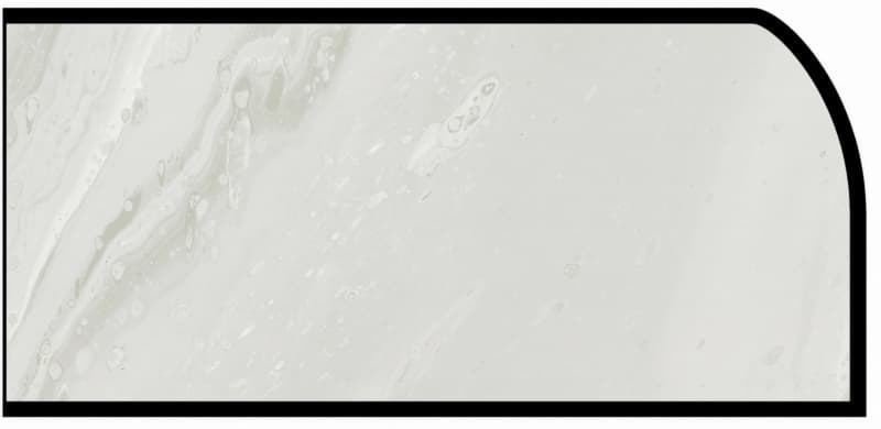 IdealEdge Edgebanding Color 5014-11 White Painted Marble, 0.027" Thick 144", SatinTouch Finish, Waterfall
