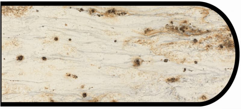 IdealEdge Edgebanding Color 3546-ML River Gold, 0.027" Thick 144", Monolith Finish, Bullnose