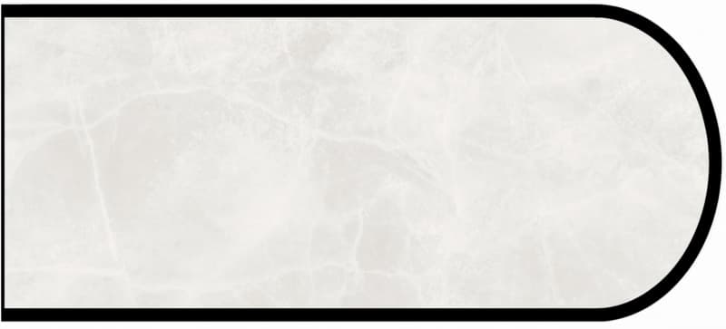 IdealEdge Edgebanding Color 3700-11 White Alabaster, 0.027" Thick 144", SatinTouch Finish, Bullnose