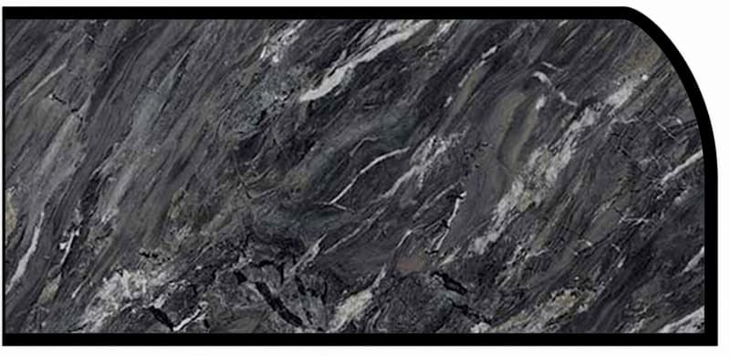 IdealEdge Edgebanding Color 9537-34 Stormy Night Granite, 0.027" Thick 144", Scovato Finish, Waterfall