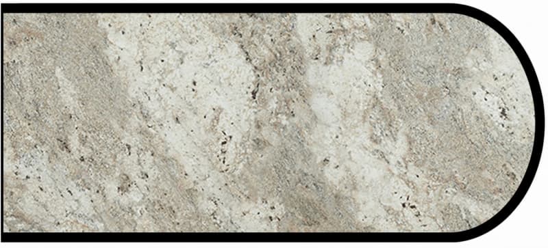 IdealEdge Edgebanding Color 9284-43 Classic Crystal Granite, 0.027" Thick 144", Artisan Finish, Bullnose