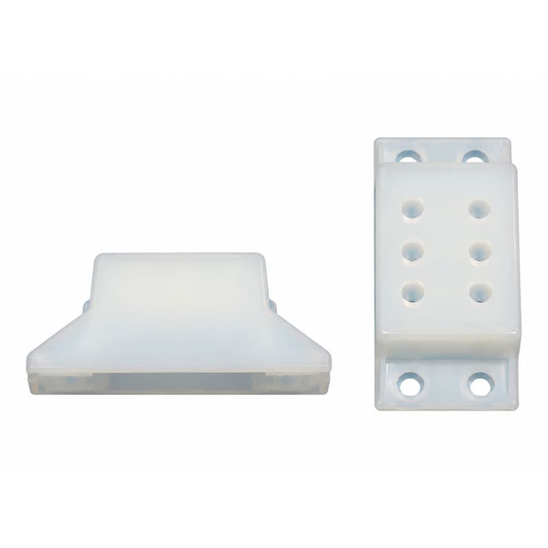Spacer for Under-Mount Drawer Slide, 1-1/4", White, 100/Box
