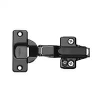 Extra Thick Door Hinge Kit for KV Pocket Door Slides for 1-1/4" Door Thickness, 1-1/4" Cup Diameter, Self-Closing, Black