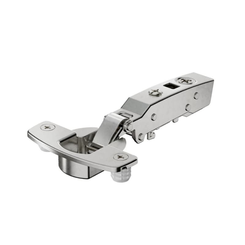 Sensys 8631i 95° Opening Thick Door Hinge, 45mm Bore Pattern, Self-Closing, Overlay, Nickel-Plated, Dowelled