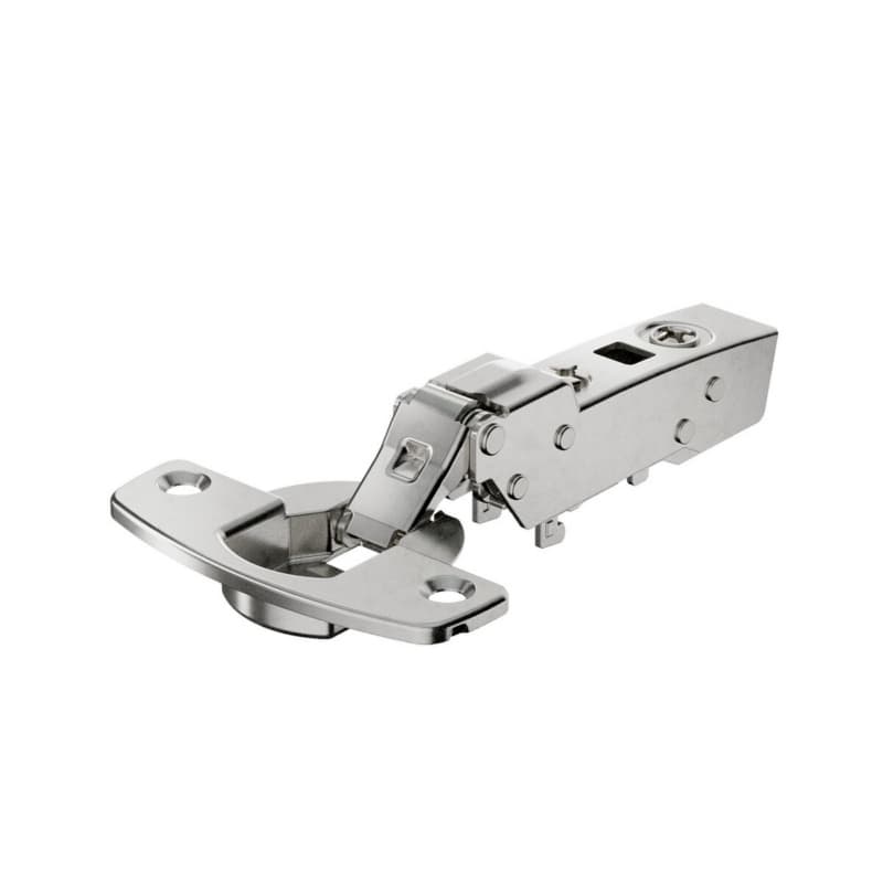 Sensys 8646i 110° Opening Thin Door Hinge, 45mm Bore Pattern, Self-Closing, Half Overlay, Nickel-Plated, Screw-On
