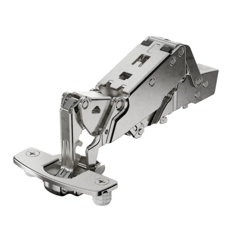 Sensys 8657i 165° Opening Zero Protrusion Hinge, 45mm Bore Pattern, Soft-Closing, Full Overlay, Nickel-Plated, Dowelled
