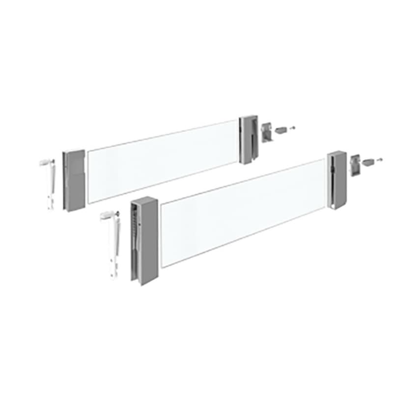 InnoTech Atira DesignSide Double Walled Drawer System, 176mm Drawer Height, Silver, 470mm