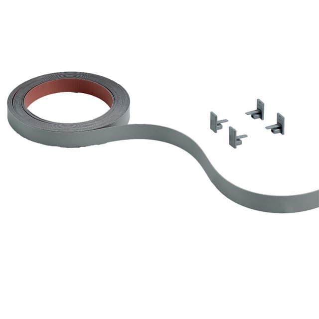 Hettich Cover Sets for Concealing Runner Profiles, Silver