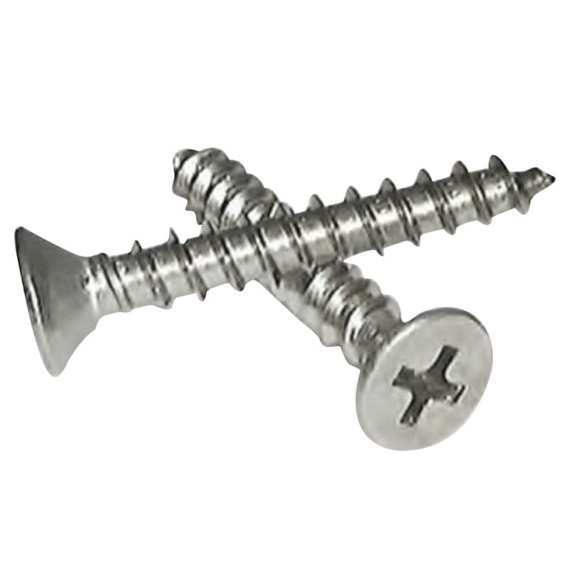 #8 x 3/4" Flat Head Hinge/Drawer Slide Screw, Phillips Drive TSA Thread and Self-Tapping Point, Zinc, Box of Hundred by R H Fasteners
