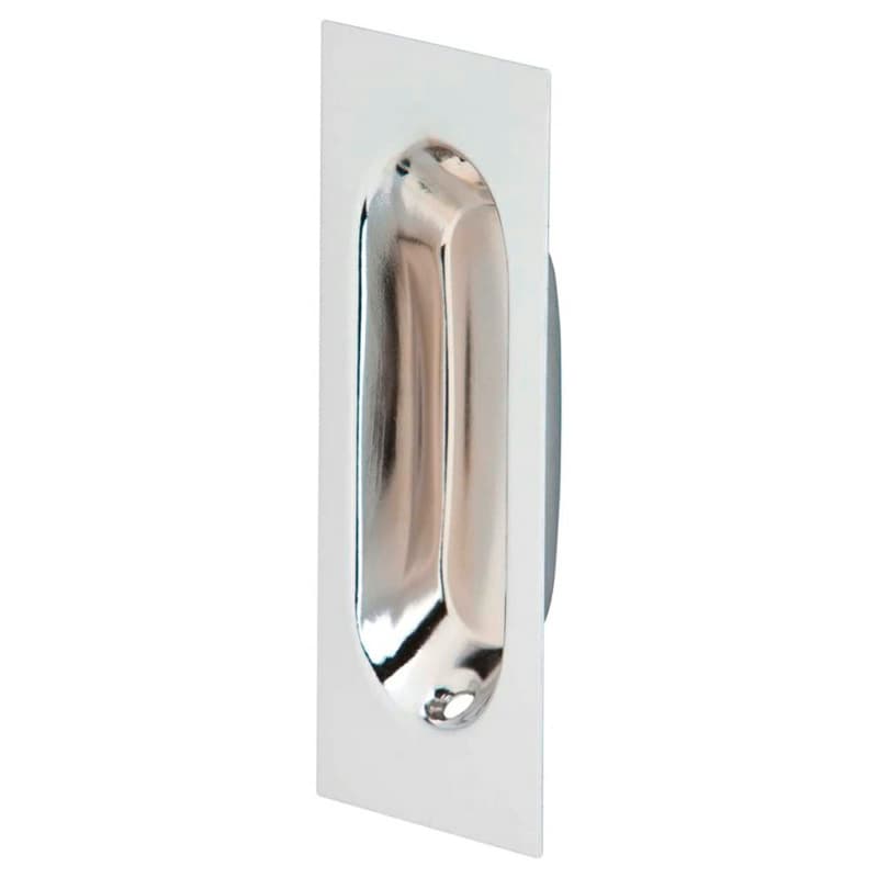 3-1/8" Flush Pull, Bright Chrome