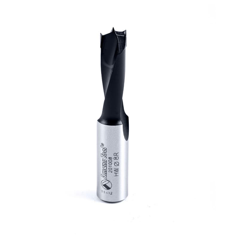 8mm x 57mm Brad Point Boring Bit, Right Hand, 10mm Shank