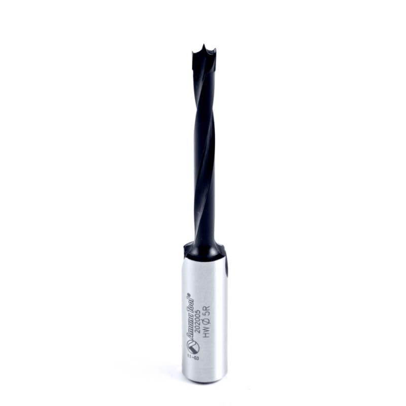 5mm x 77mm Brad Point Boring Bit, Right Hand, 10mm Shank