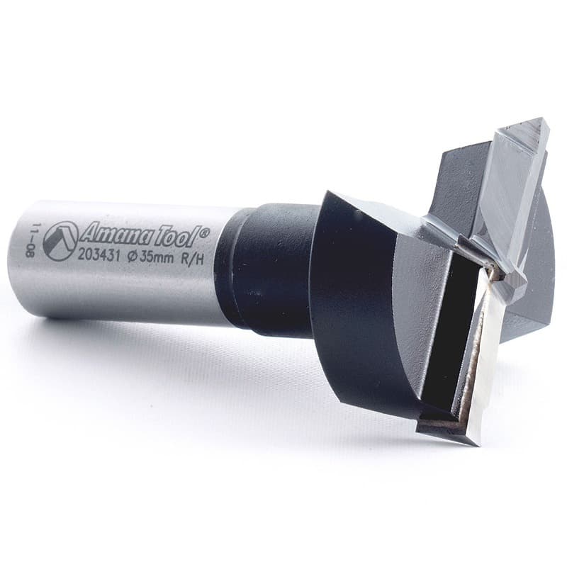 35mm x 60mm Hinge Boring Bit, Right Hand, 1/2" Shank