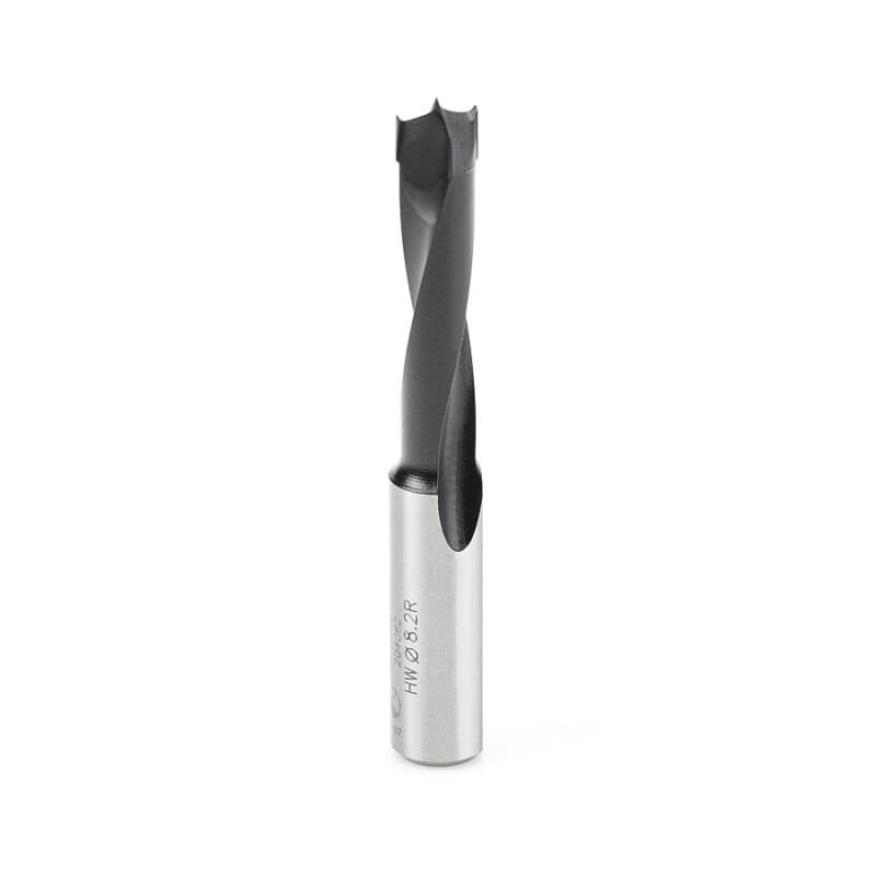 8.2mm x 70mm Brad Point Boring Bit, Right Hand, 10mm Shank