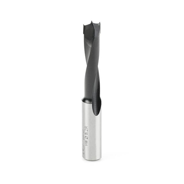 8.2mm x 70mm Brad Point Boring Bit, Right Hand, 10mm Shank