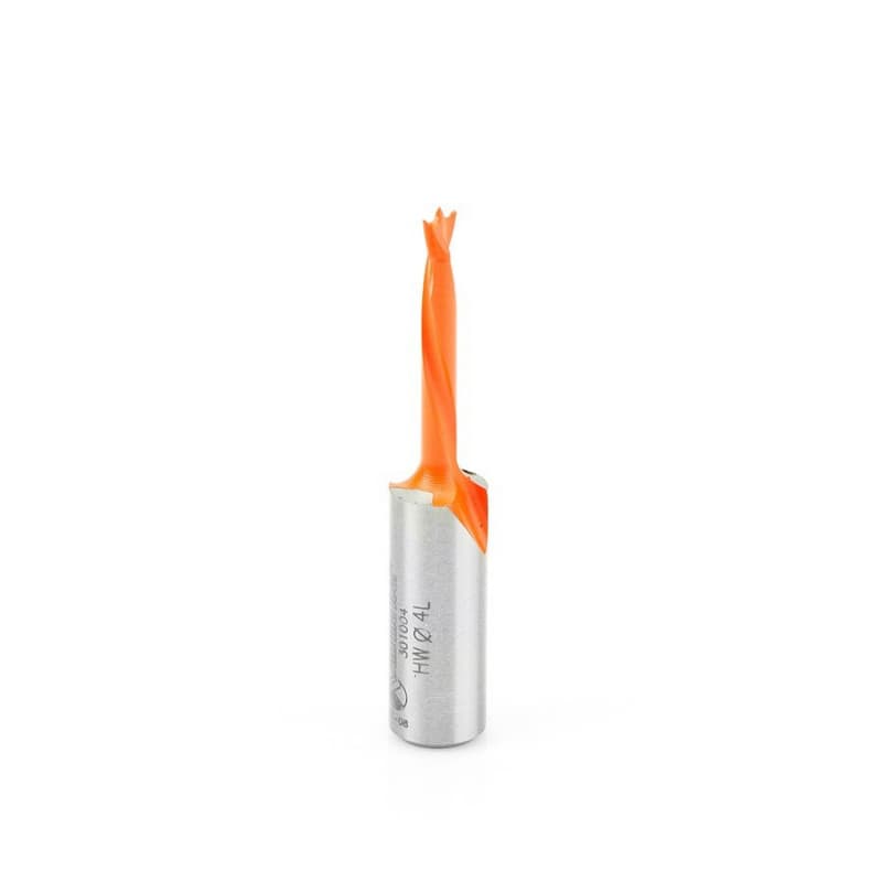 4mm x 57mm Brad Point Boring Bit, Left Hand, 10mm Shank