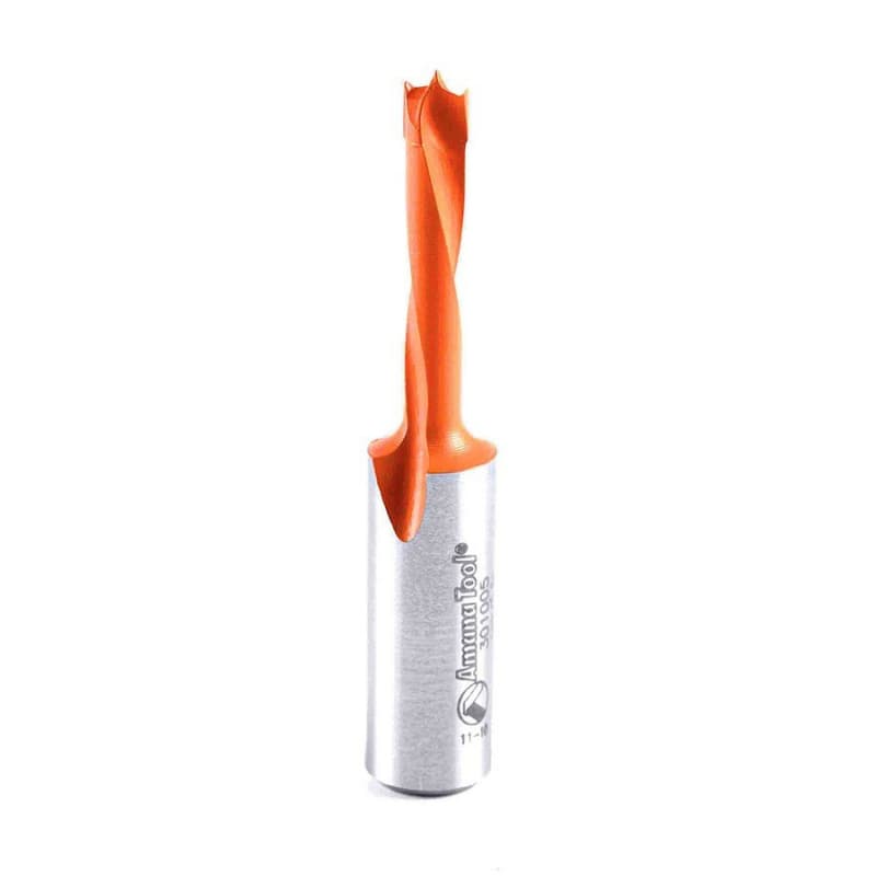 5mm x 57mm Brad Point Boring Bit, Left Hand, 10mm Shank