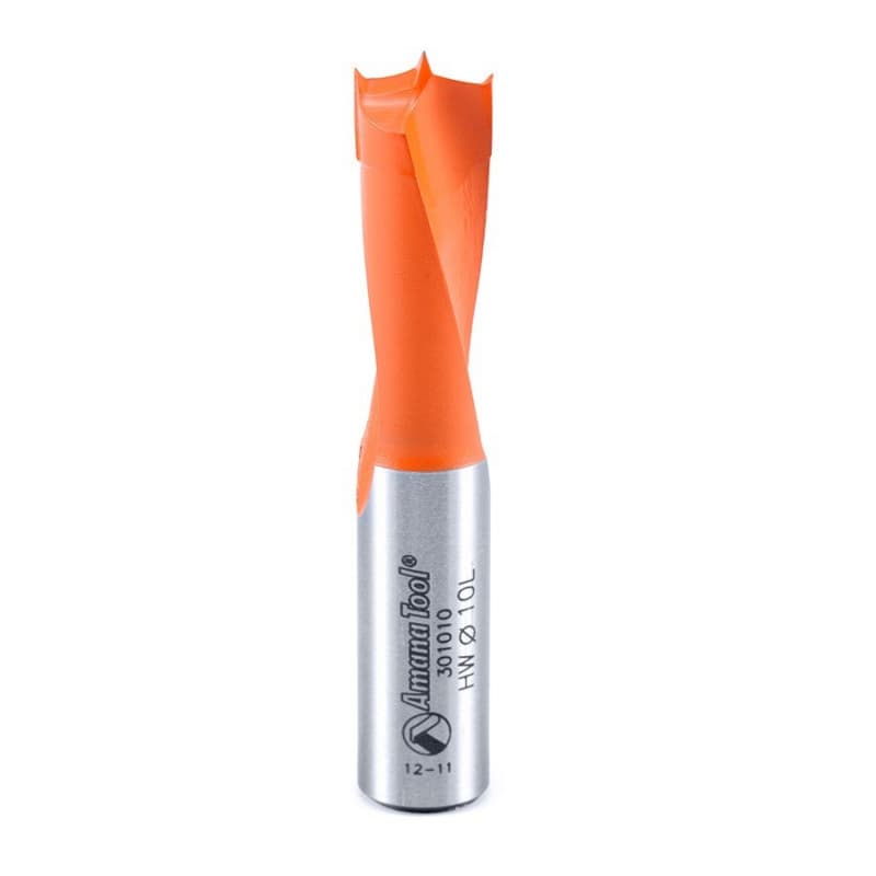 10mm x 57mm Brad Point Boring Bit, Left Hand, 10mm Shank