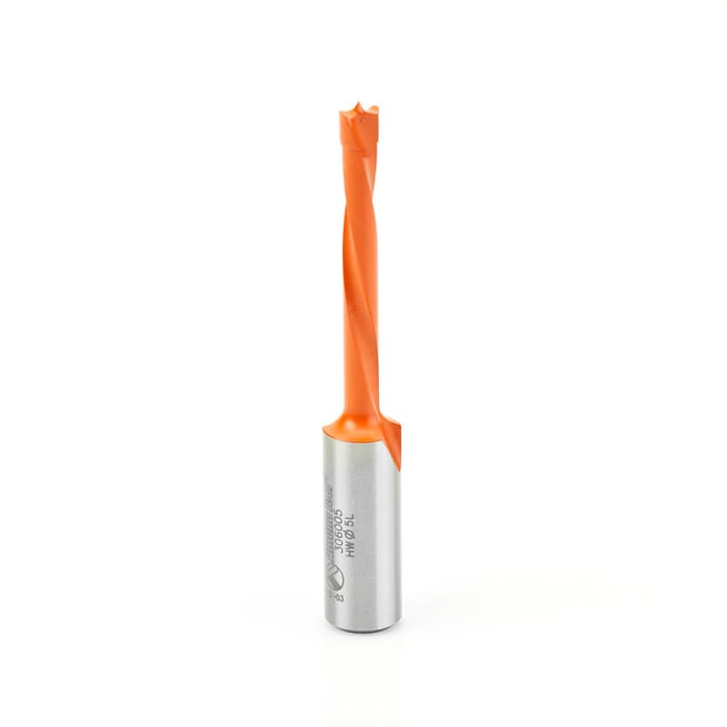 5mm x 70mm High Performance Brad Point Boring Bit, Left Hand, 10mm Shank