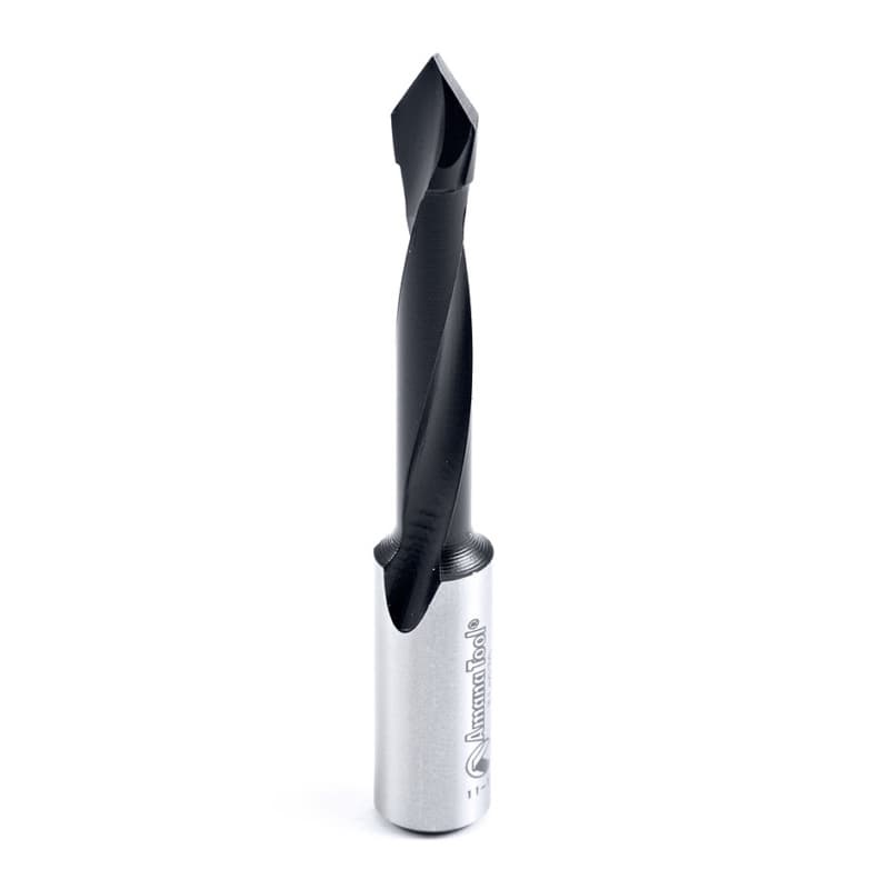 Amana Tool 314070 Carbide Tipped Through-Hole Boring Bit R/H 7mm Dia x 70mm Long x 10mm Shank